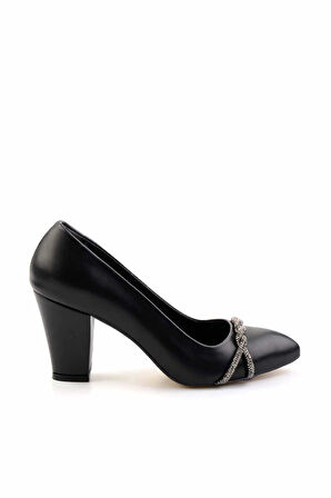 Siyah  Kadın Klasik Topuklu Ayakkabı K01994102009