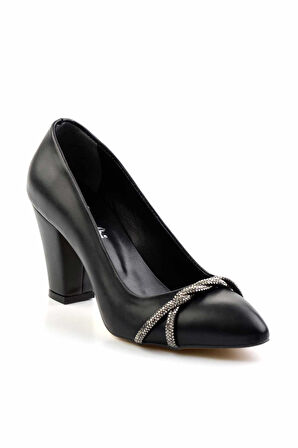 Siyah  Kadın Klasik Topuklu Ayakkabı K01994102009