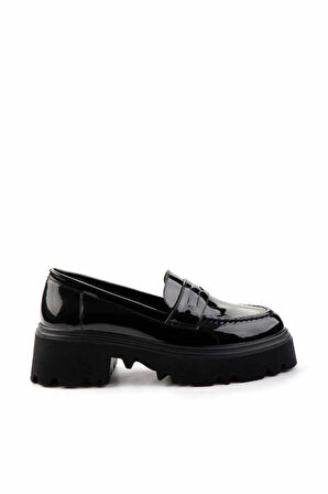 Siyah Rugan   Kadın Loafer Ayakkabı K01997028008