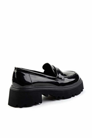 Siyah Rugan   Kadın Loafer Ayakkabı K01997028008