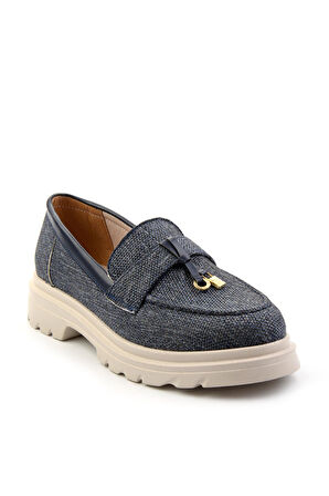 Kot Mavi  Kadın Loafer Ayakkabı K01997010518