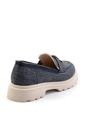 Kot Mavi  Kadın Loafer Ayakkabı K01997010518