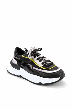 Bambi Siyah Lila Parasüt  Kadın Sneaker K01991016067