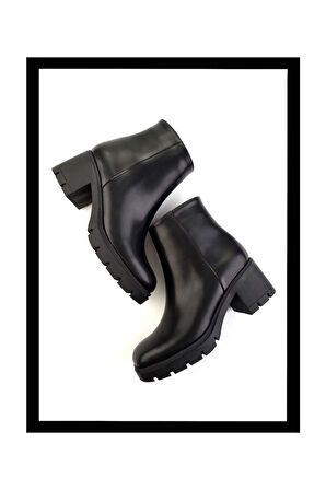 Siyah  Kadın Bot & Bootie K02015012009