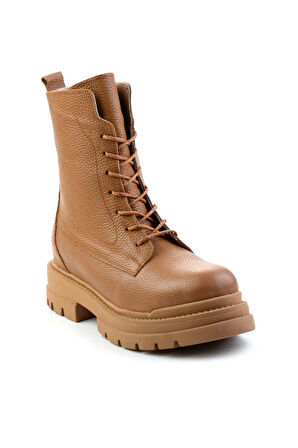 Taba Hakiki Deri Kadın Bot & Bootie K02028600603