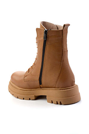 Taba Hakiki Deri Kadın Bot & Bootie K02028600603