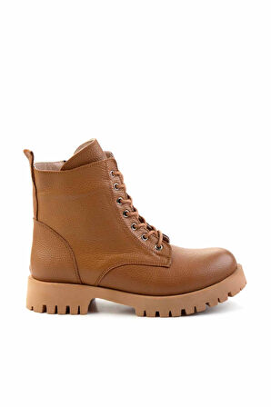 Taba Hakiki Deri Kadın Bot & Bootie K02028700703