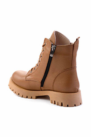 Taba Hakiki Deri Kadın Bot & Bootie K02028700703