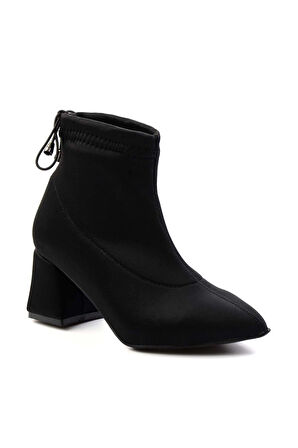Siyah Streç  Kadın Bot & Bootie K02021020017