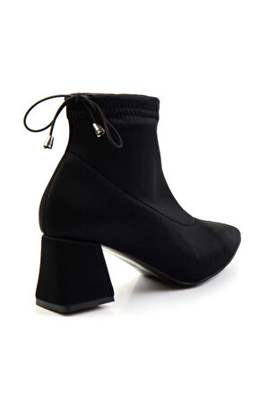 Siyah Streç  Kadın Bot & Bootie K02021020017