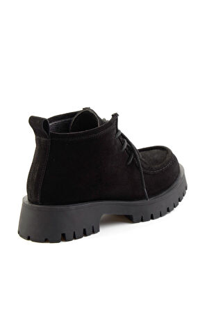Siyah Nubuk  Kadın Bot & Bootie K02028122601