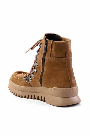 Toprak Süet Hakiki Deri Kadın Bot & Bootie K02032150502