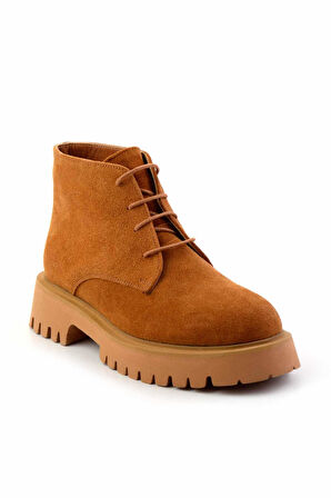 Taba Süet Hakiki Deri Kadın Bot & Bootie K02044001902
