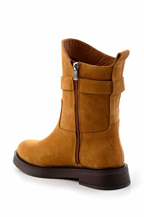 Camel Süet Hakiki Deri Kadın Bot & Bootie K02041200702