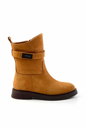 Camel Süet Hakiki Deri Kadın Bot & Bootie K02041200702