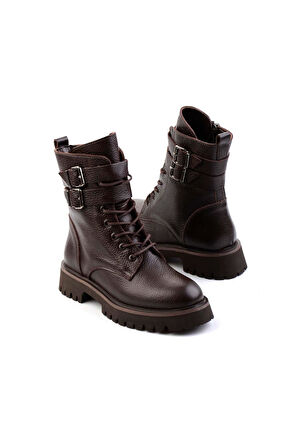 Kahve Leather Kadın Bot & Bootie K02044001545