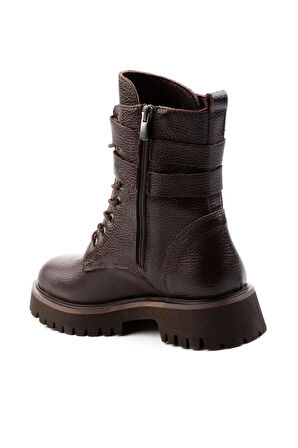 Kahve Leather Kadın Bot & Bootie K02044001545