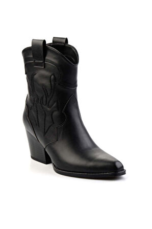 Siyah  Kadın Bot & Bootie K02055012009