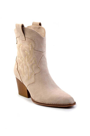 Bej Süet  Kadın Bot & Bootie K02055012002