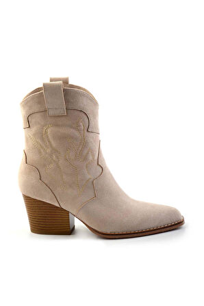 Bej Süet  Kadın Bot & Bootie K02055012002