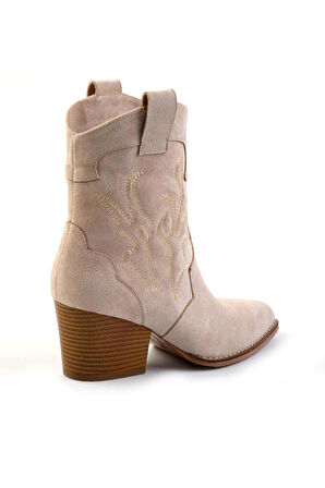 Bej Süet  Kadın Bot & Bootie K02055012002