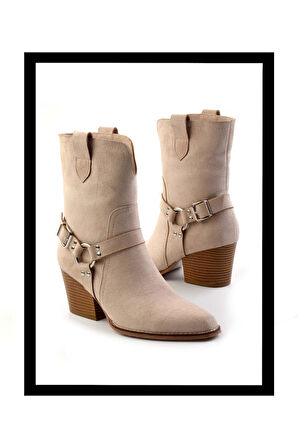 Bej Süet  Kadın Bot & Bootie K02055014002