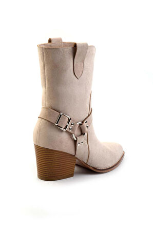 Bej Süet  Kadın Bot & Bootie K02055014002