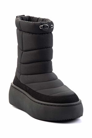 Mat Siyah Paraşüt  Kadın Bot & Bootie K02102011267