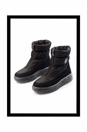 Mat Siyah Paraşüt  Kadın Bot & Bootie K02102031667