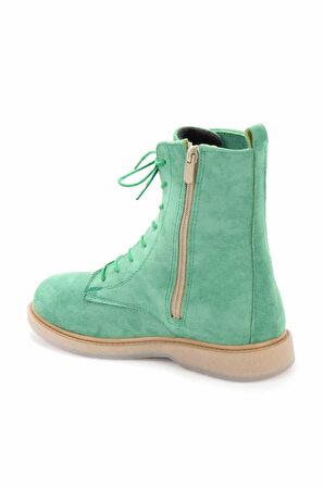 Bambi Yesil Süet  Kadın Bot & Bootie K02116010502