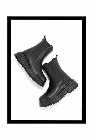 Siyah  Kadın Bot & Bootie K02129051509