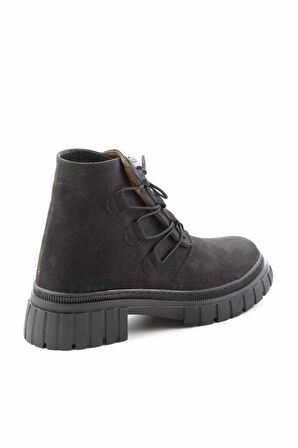 Bambi Siyah Süet  Kadın Bot & Bootie K02140071602