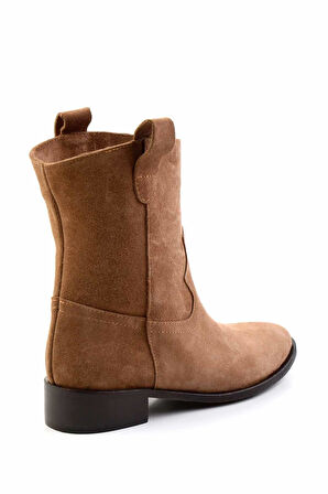 Taba Süet Hakiki Deri Kadın Bot & Bootie K02140437002