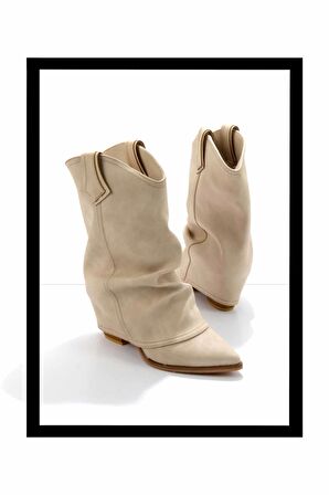 Mat Bej  Kadın Bot & Bootie K02140202309