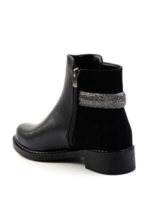 Siyah Siyah Süet  Kadın Bot & Bootie K02156201209
