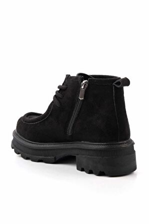 Siyah Süet  Kadın Bot & Bootie K02179745202