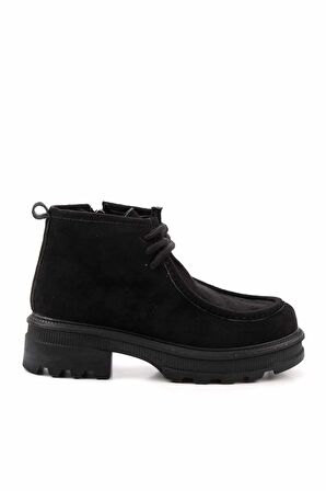 Siyah Süet  Kadın Bot & Bootie K02179745202
