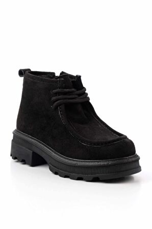 Siyah Süet  Kadın Bot & Bootie K02179745202