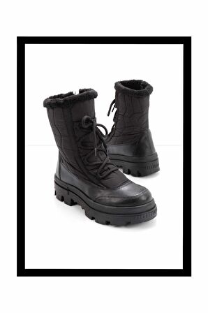 Siyah Paraşüt  Kadın Bot & Bootie K02179744167