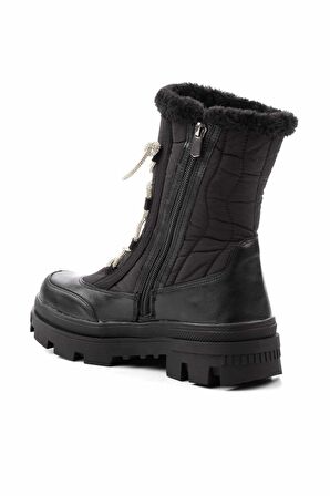 Mat Siyah Paraşüt  Kadın Bot & Bootie K02179144767