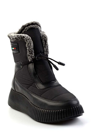 Mat Siyah Paraşüt  Kadın Bot & Bootie K02179200267
