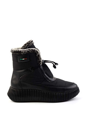 Mat Siyah Paraşüt  Kadın Bot & Bootie K02179200267