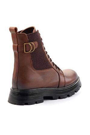 Taba Hakiki Deri Kadın Bot & Bootie K02180034003