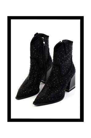 Siyah Süet   Kadın Bot & Bootie K02185132102