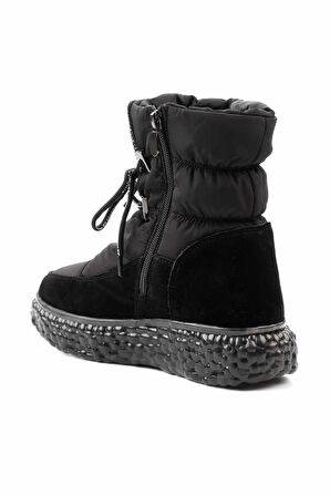 Siyah Siyah Leather Kadın Bot & Bootie K02185347302