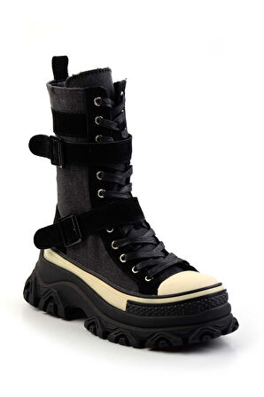 Siyah  Kadın Bot & Bootie K02185039718