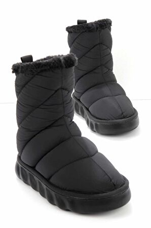 Bambi Siyah Parasüt  Kadın Bot & Bootie K02183102567
