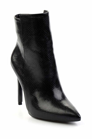 Siyah Yılan  Kadın Bot & Bootie K02209740507
