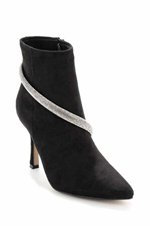 Bambi Siyah Süet  Kadın Bot & Bootie K02211572602