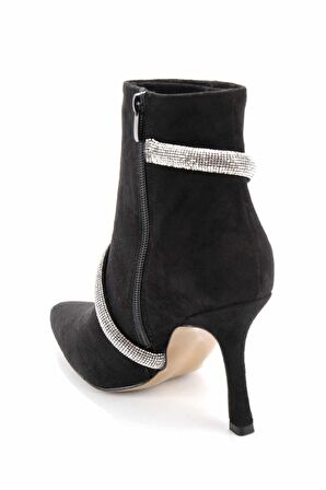 Bambi Siyah Süet  Kadın Bot & Bootie K02211572602